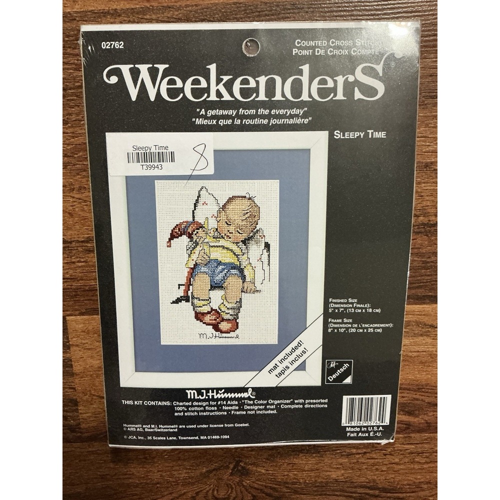 Weekenders #02762 SLEEPY TIME Counted Cross Stitch MJ Hummel Child Boy New